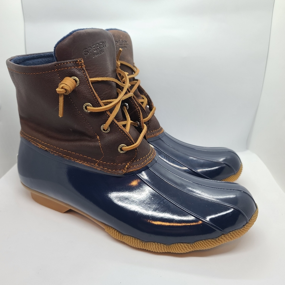 SPERRY Top Sider Salt Water Rain Boots - Navy Blue